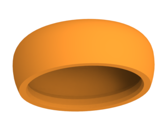 Long-Click® Orange Replacement Male Retainers (4 Pack)